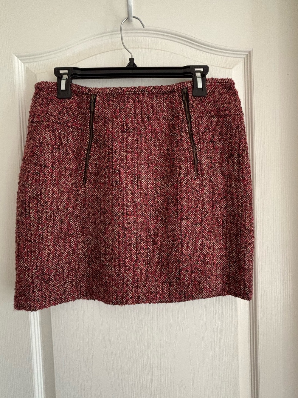 Willi Smith sz 8 Textured Boucle Tweed Mini Skirt Classic Work-to-Weekend Style